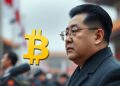 “Bitcoin price chart showing a sharp 30% drop on the BTC/KRW trading pair on South Korea’s Upbit exchange, reflecting the impact of martial law declaration by President Yoon Suk Yeol amidst rising geopolitical tensions.”